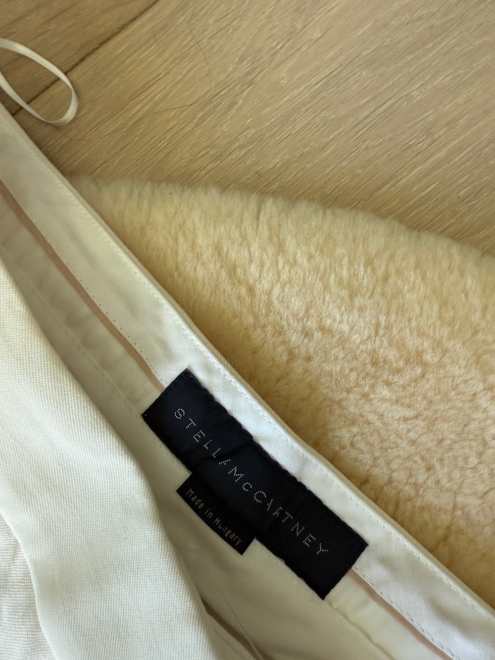 Stella McCartney cream wool silk lined trousers - Picture 3 of 6